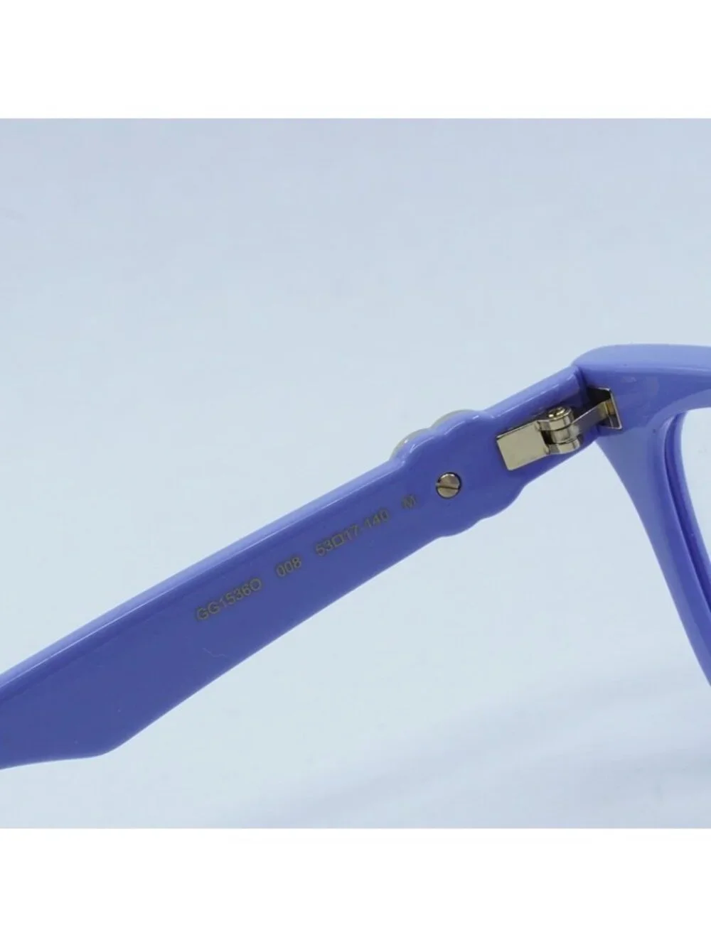 Gucci GG1536O 008 Eyeglasses Lilac 53mm Square Frame